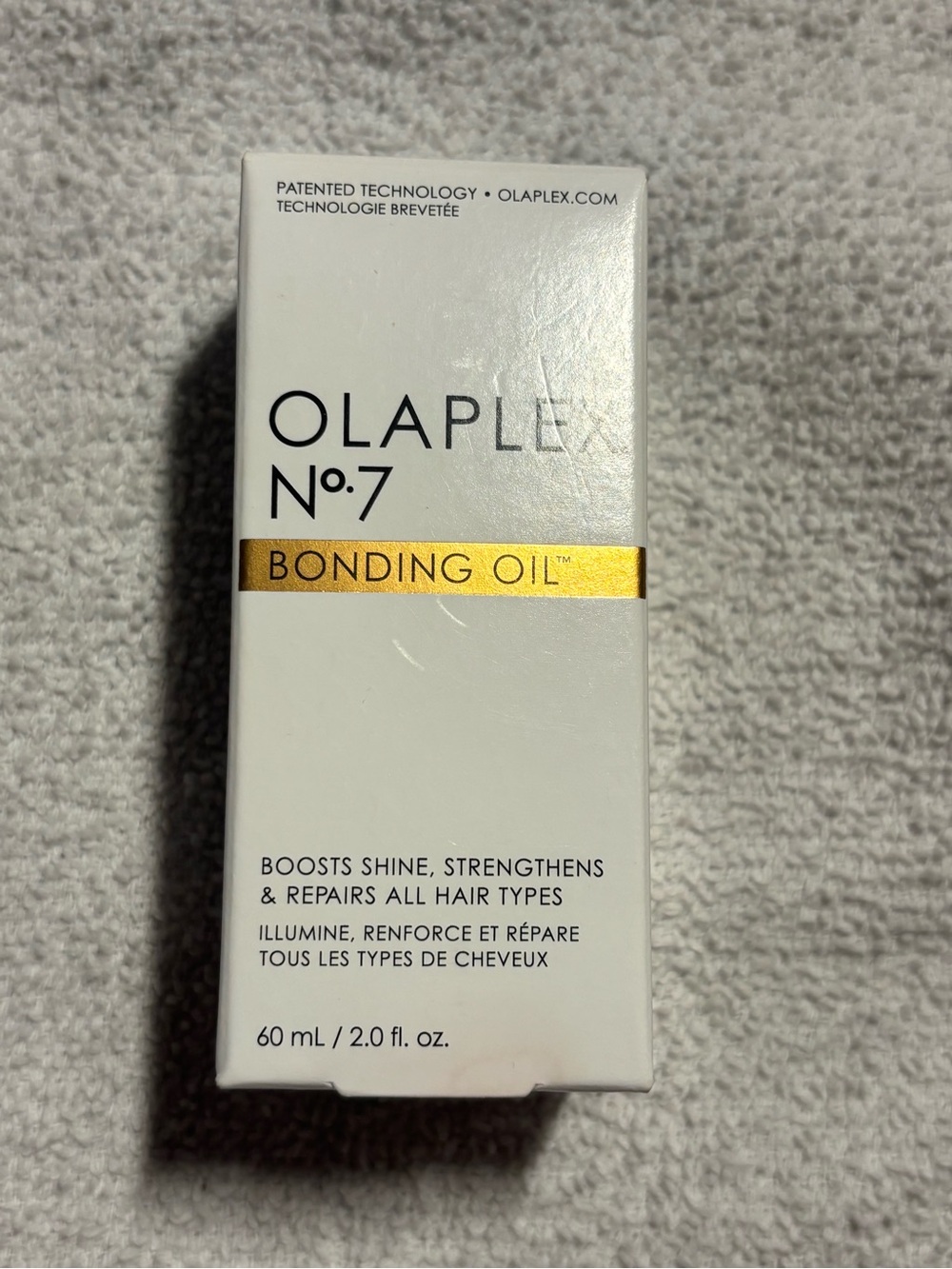 OLAPLEX No.7 Bonding Oil - White Packaging with Gold Accent